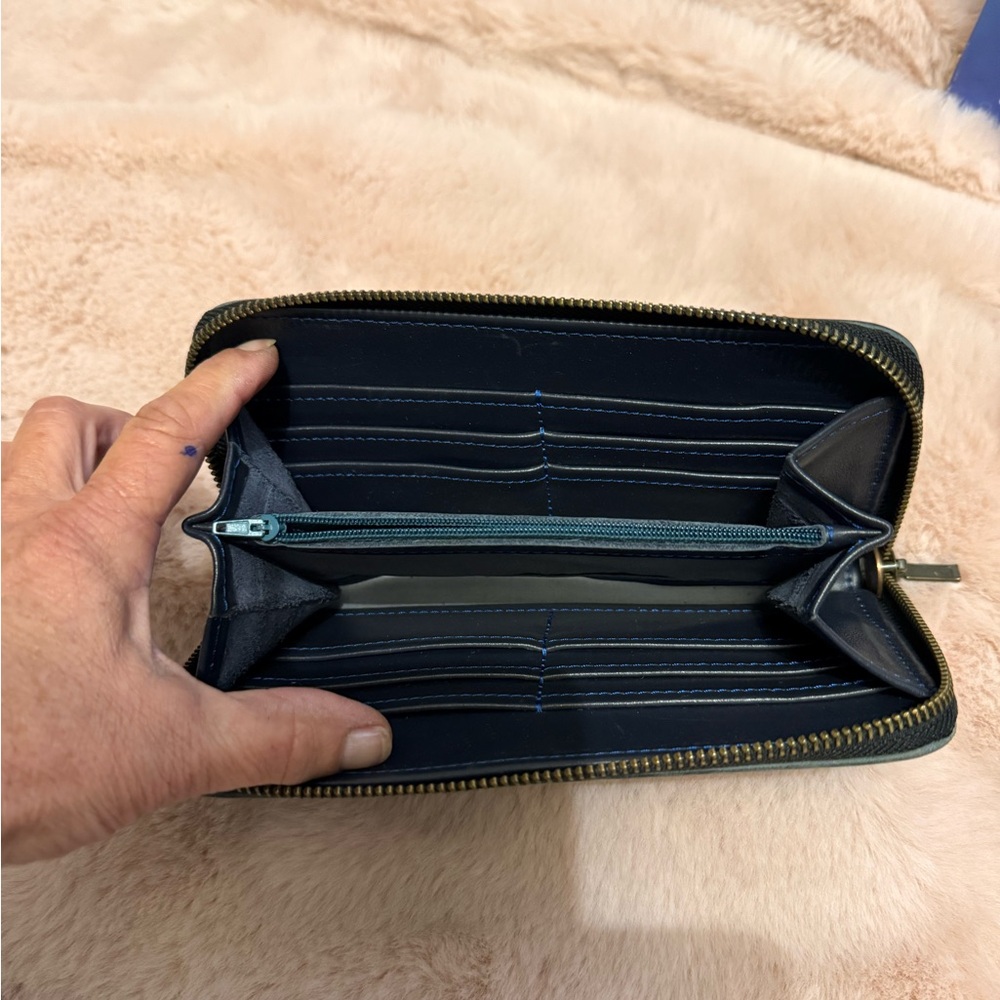 Source Unknown Blue Backpack Casual Style With Ma… - image 4